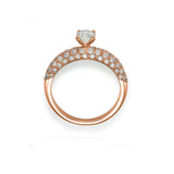 Micro Pave Of Noa - Solitaire Ring - Lab Created Diamonds