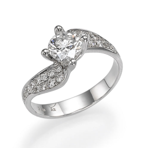 Super Twist - Double Bands Ring - Lab Created Diamonds
