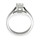 Ortal - Solitaire Throne Ring- Lab Created Diamonds