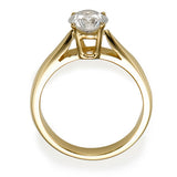 Ortal - Solitaire Throne Ring- Lab Created Diamonds