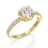 Orit - Settings Solitaire Ring - Lab Created Diamonds