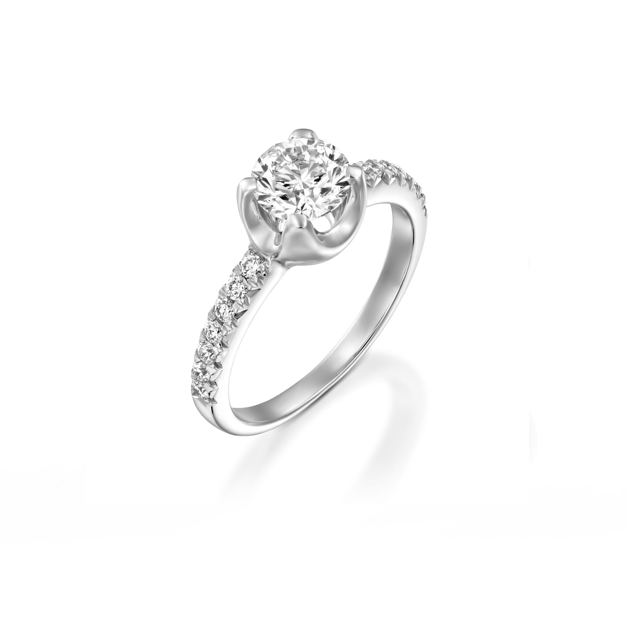 Orit - Settings Solitaire Ring - Lab Created Diamonds