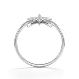 Sparkling Star - Design Ring- Real Natural Diamonds