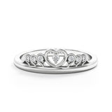 Sparkling Crown - Design Ring- Real Natural Diamonds
