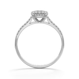 Modern Cushion Pave - Design Ring- Real Natural Diamonds