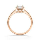 Halo Heart - Settings Solitaire Ring - Lab Created Diamonds