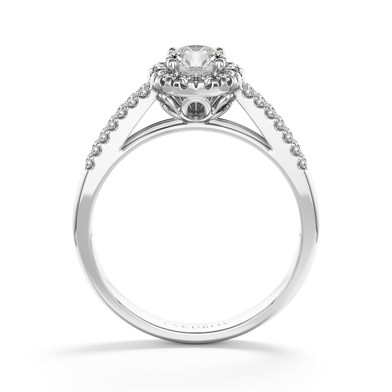 New Miley - Double Pave Settings Ring - Lab Created Diamonds