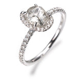 Unique Natural Raw Diamond Solitaire Ring