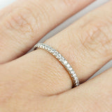 18K DITR Infinity Eternity Ring - TOP Quality Real Natural Diamonds