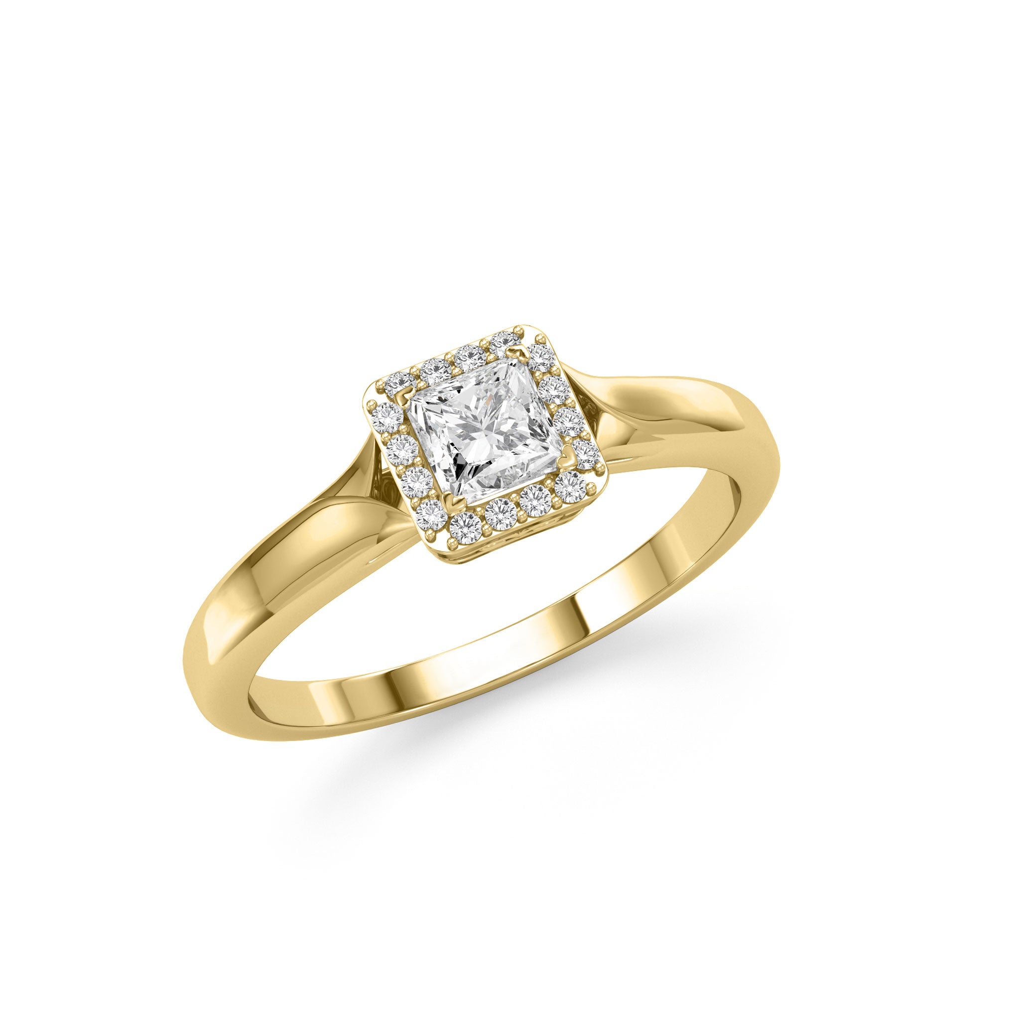 Halo Square - Beauty Of Ring- Lab Created Diamonds